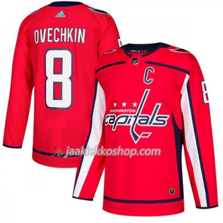 Miehille NHL Washington Capitals Pelipaita Alex Ovechkin 8 Adidas 2017-2018 Punainen Authentic